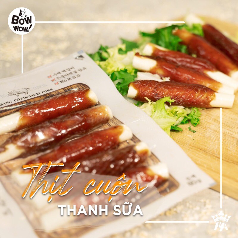 Thịt Cuộn Thanh Sữa Cho Chó BowWow 80g