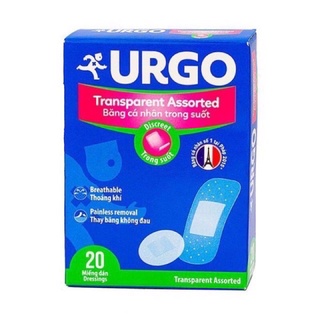 Băng Dính cá nhân trong suốt Urgo 100 miếng