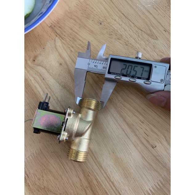 Van nước điện từ bằng đồng 220v 12v ren 21
