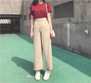 QUẦN ỐNG RỘNG LƯNG CAO