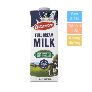 SỮA TƯƠI NGUYÊN KEM FULL CREAM MILK AVONMORE 1L