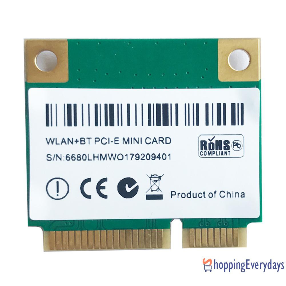 Card Wifi Không Dây Mini Pci-E 1200mbps Kết Nối Bluetooth 4.2 2.4ghz / 5ghz