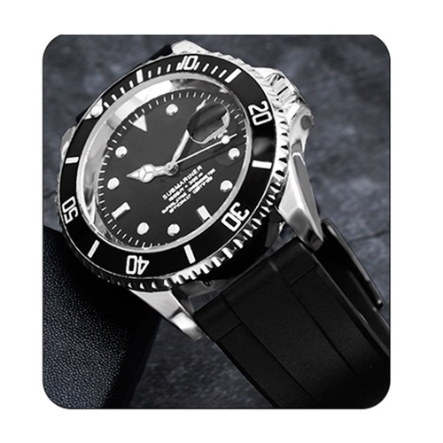 Dây đồng hồ silicon mềm Casio màu đen chống thấm nước size 20/22mm cho tất cả loại đồng hồ