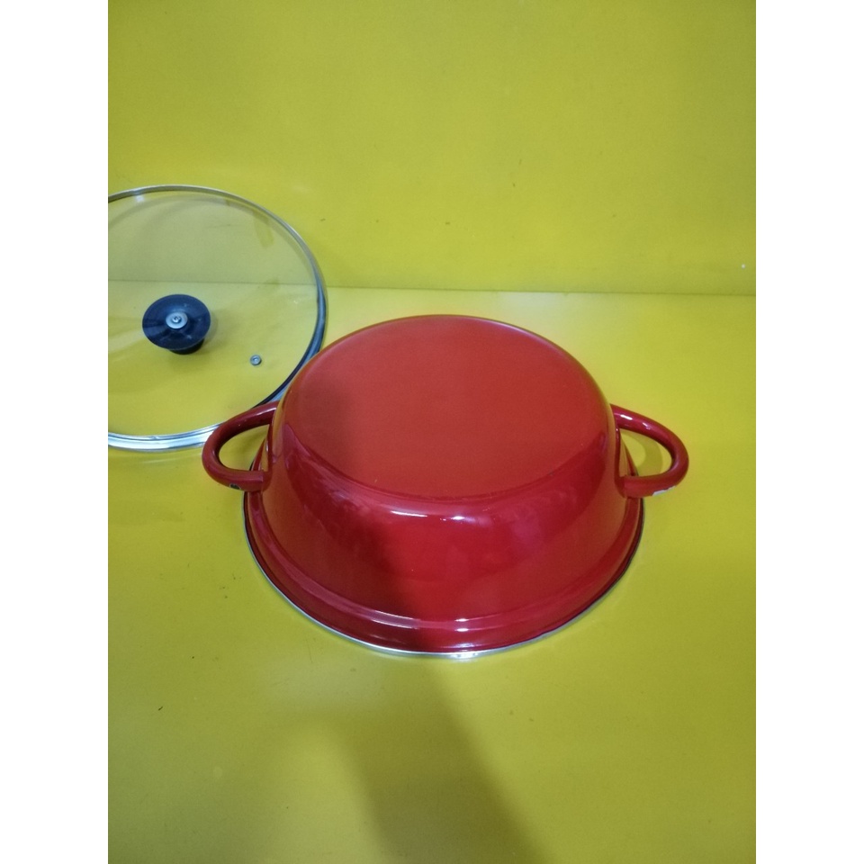 Nồi lẩu men nội địa Nhật, size 29cm, cao 8.5cm (mã 731), Dùng được bếp từ