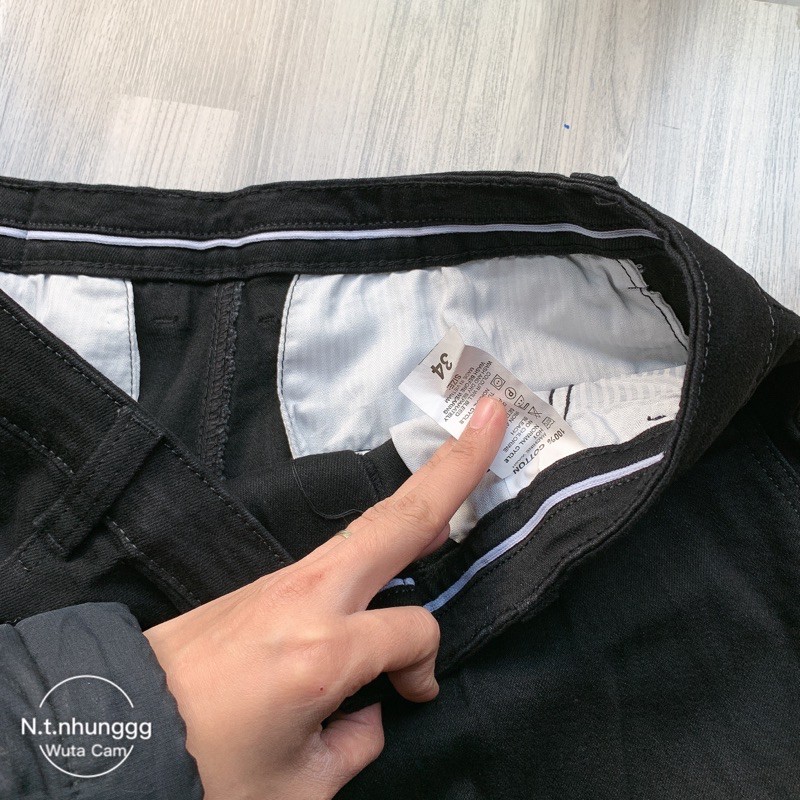Quần bò jean nam trung niên dáng thụng túi chéo hàng cao cấp | BigBuy360 - bigbuy360.vn