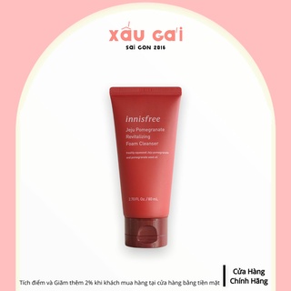 Sữa rửa mặt chống oxy hóa lựu innisfree Jeju Pomegranate Revitalizing Foam Cleanser 80ml