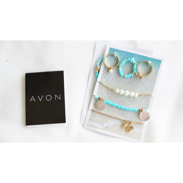 Set trang sức Avon xanh ngọc hàng xuất khẩu