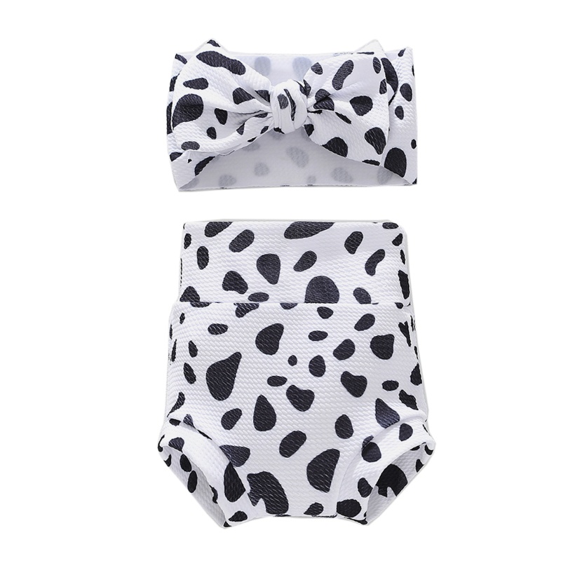 Bộ Quần Short Và Băng Đô In Họa Tiết Xinh Xắn Thời Trang Mùa Hè Cho Bé Sơ Sinh