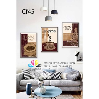 Tranh canvas mẫu quán cafe, tranh cafe