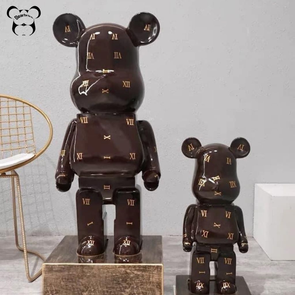Bearbrick, gấu bearbrick 50cm cỡ vừa, mẫu LV la mã đủ 5 màu chất liệu nhựa cao cấp - Chin Official Store