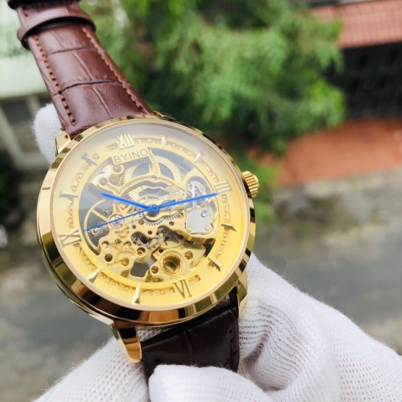 [Hàng xịn] Đồng hồ nam chính hãng automatic hiệu BYINO - Bảo hành 2 năm
