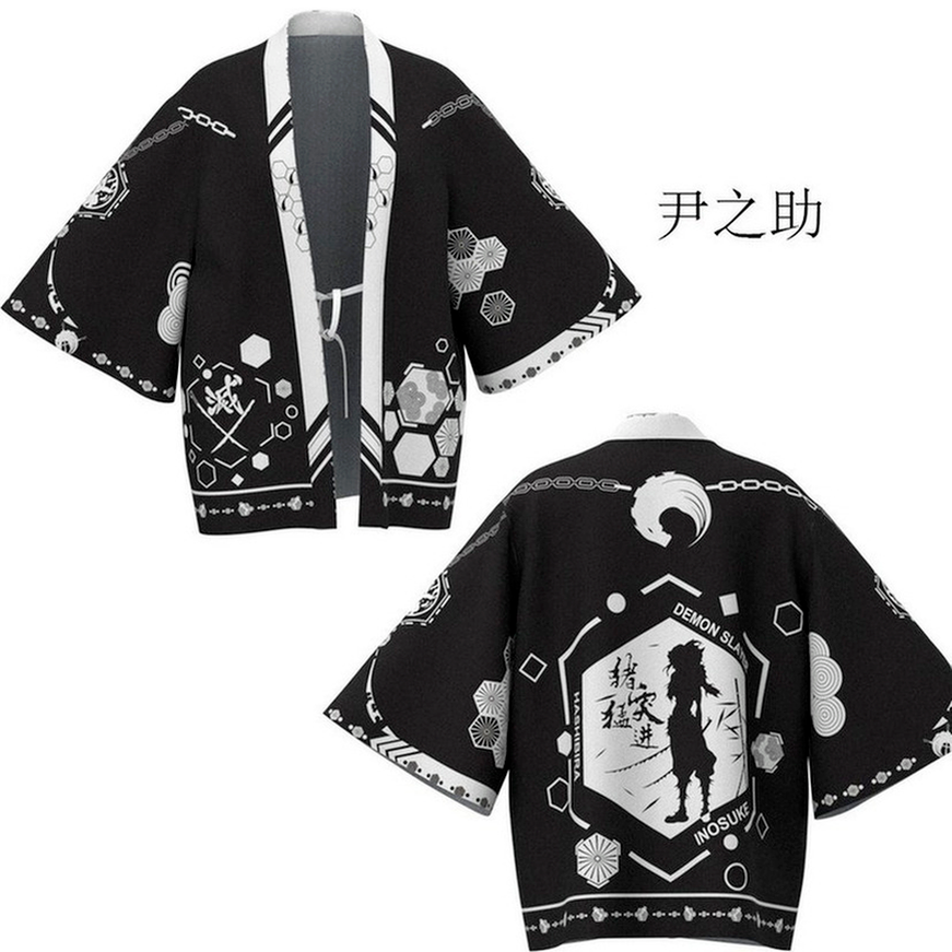 🎈HOT and New Demon Slayer Phong Cách Kimono Áo Khoác Trẻ Em Người Lớn Cosplay Giản Dị#yjteam66.vn