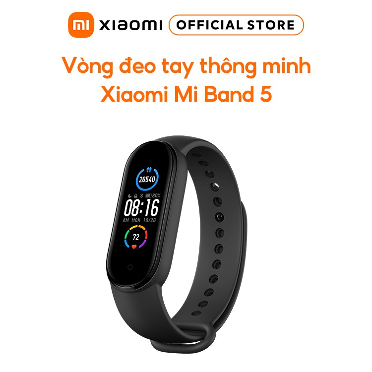 Vòng đeo tay thông minh Xiaomi Mi Band 5 (Global Version) - Chính hãng BH 12 tháng