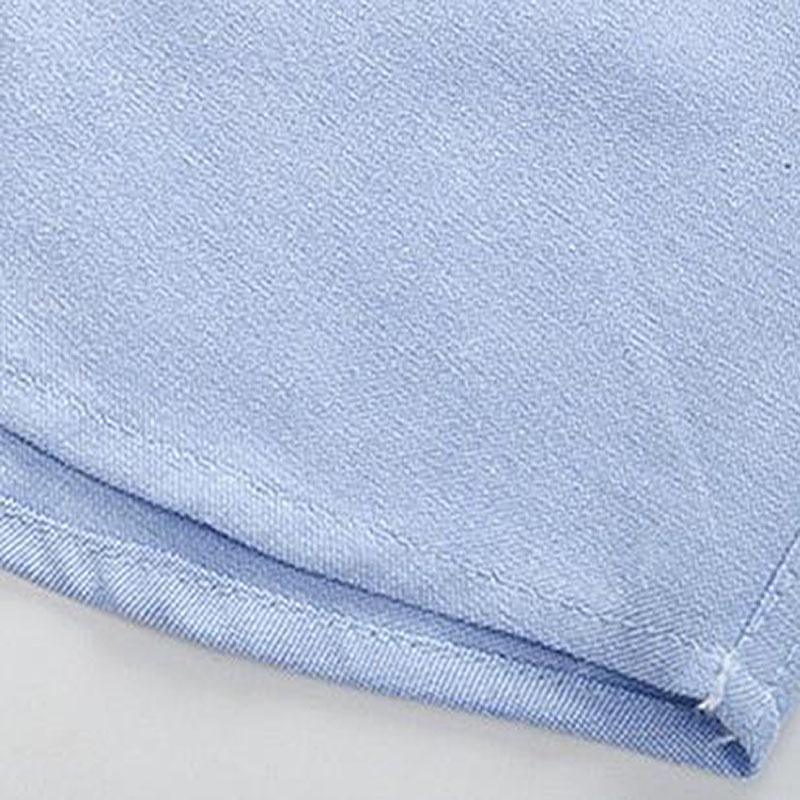 Bé Trai 0-10 Tuổi Áo Sơ Mi Tay Ngắn Vải Oxford Thời Trang