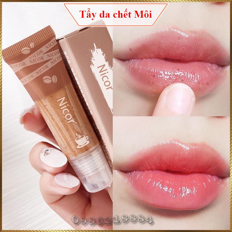 Tẩy da chết Môi Nicor Coffee Embellishing Lip Scrub dưỡng ẩm và loại bỏ tế bào chết NY8811