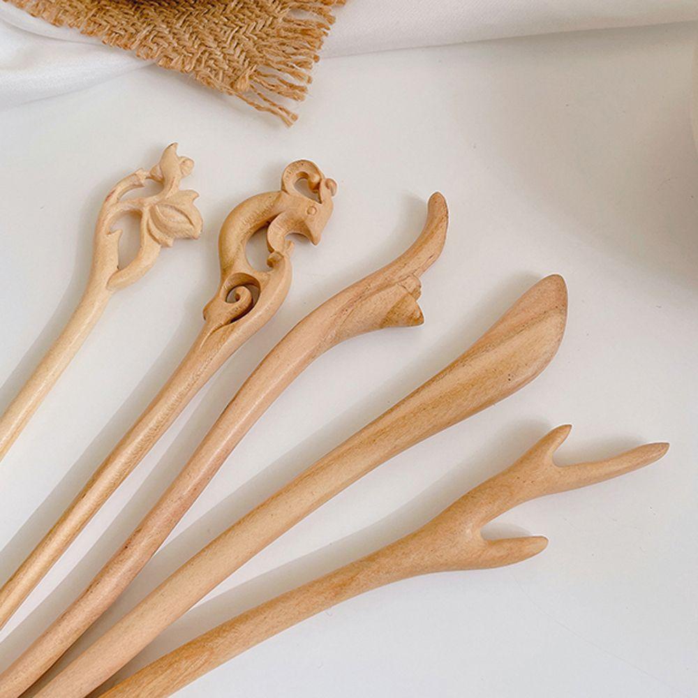 Trâm Cài Tóc 15H Bằng Gỗ Phong Cách Trung Hoa Cổ Điển Thanh Lịch Dành Cho Nữ