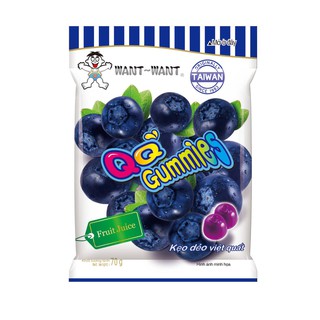 Kẹo dẻo qq want want gummies vị việt quất 20g
