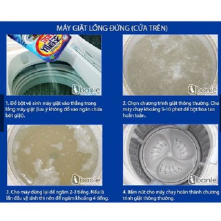 Combo 2 Gói Bột tẩy lồng máy giặt Nhật Bản