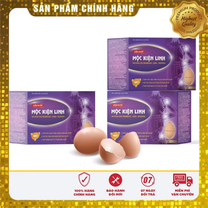 [Chính hãng] VIÊN KHỚP MỘC KIỆN LINH – Hỗ trợ giảm đau mỏi khớp, sưng khớp, bổ sung dưỡng chất cho khớp (20 viên)