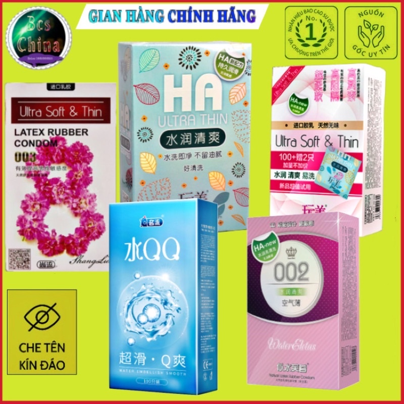 Bao cao su nội địa TRUNG QUỐC siêu mỏng nhiều nước.uy tín - chất lượng - giá rẻ - nguồn gốc rõ ràng ( nhiều loại )
