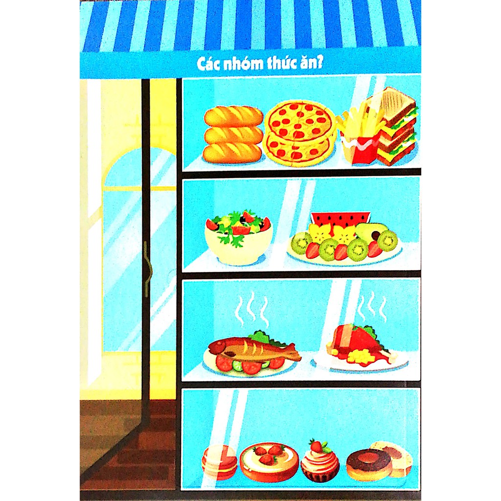 Sách - Lift the flap - Lật mở khám phá - Foods - Thức ăn