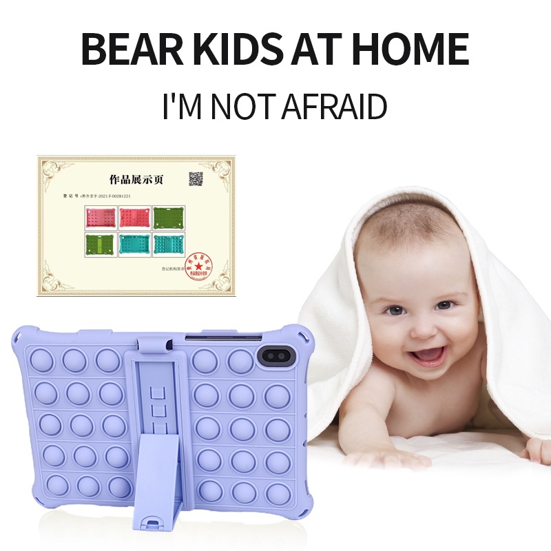 Ốp Máy Tính Bảng Silicon Có Dây Đeo Cho Samsung Galaxy Tab S8 X700 X706 Tab S7 T870 T875 T876B S6 10.5inch S6 Lite P610 P615 +