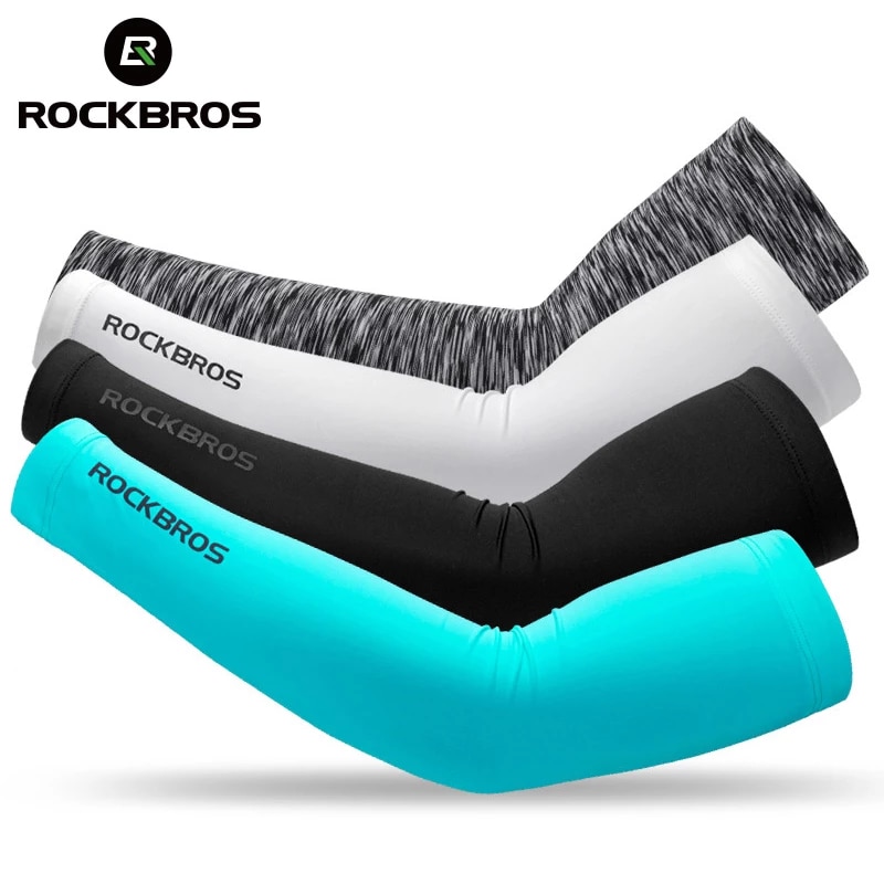 ROCKBROS Băng Vải Runnling Cắm Trại Vòng Tay Kèm Nhẫn Bóng Rổ Nữ Tay Chạy Cánh Tay Nữ Tay Đi Xe Đạp Tay Thể Thao Mùa Hè An Toàn Bánh Răng