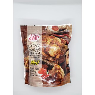 [MỚI] Snack Da Cá Chiên Giòn Vị Trứng Muối Siêu Cay 50g