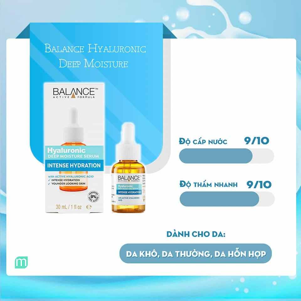 Tinh Chất Dưỡng Ẩm, Cấp Nước Cho Da Hyaluronic Acid Balance Active Formula 30ml