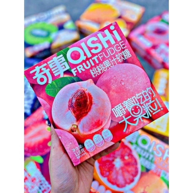 KẸO DẺO TRÁI CÂY QISHI 118g  - 8 VỊ TRÁI CÂY NHIỆT ĐỚI THƠM NGON