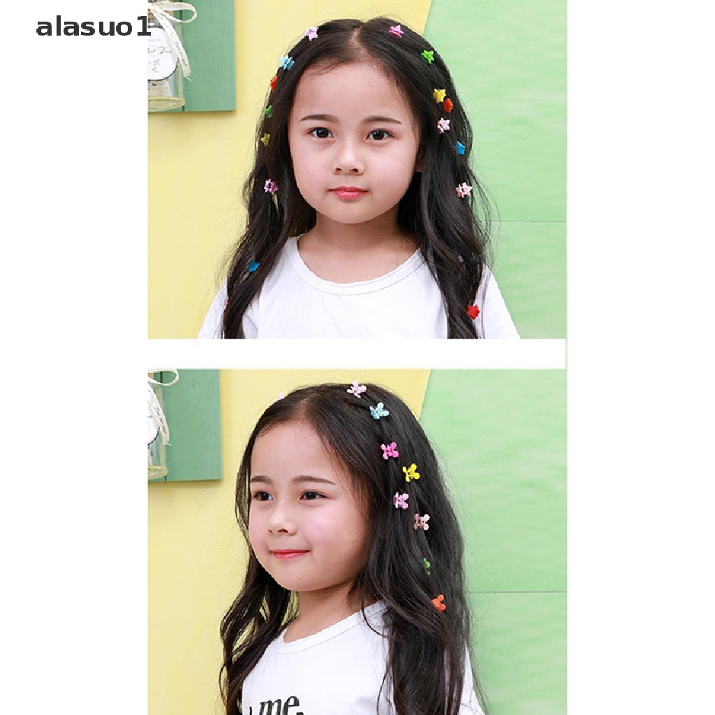 Set 1 / 50 Kẹp Tóc Càng Cua Mini Hình Hoa / Thỏ Ngọt Ngào Cho Bé Gái [VN]