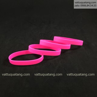 Phôi vòng tay cao su màu hồng