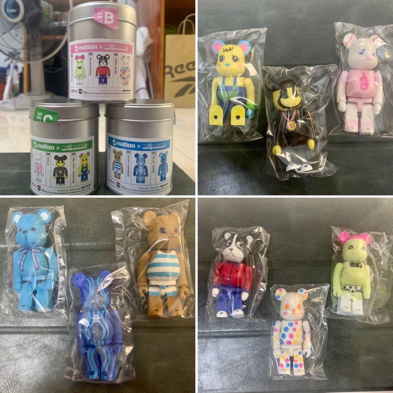 Gấu Bearbrick hộp thiếc A Nation