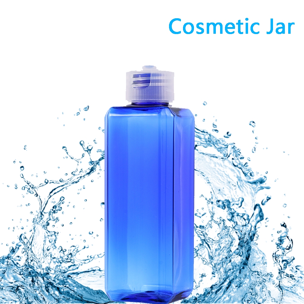 Lọ Nhựa Trong Suốt Màu Xanh Dương 100ml Đựng Mỹ Phẩm