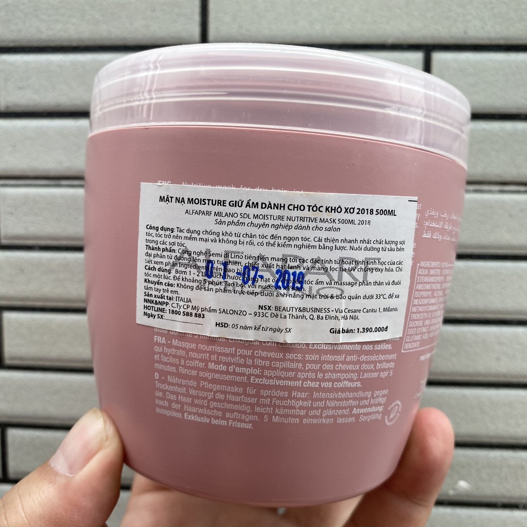 Mặt nạ Moisture dành cho tóc khô xơ Semi Dilino Nutritive Mask Alfaparf 500ml ( New 2018 )