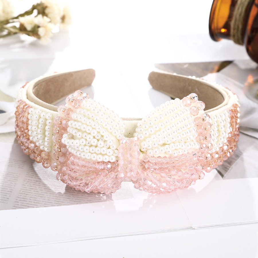 Mới Băng Đô Cài Tóc Bản Rộng Đính Hạt Ngọc Trai Thanh Lịch Cho Nữ