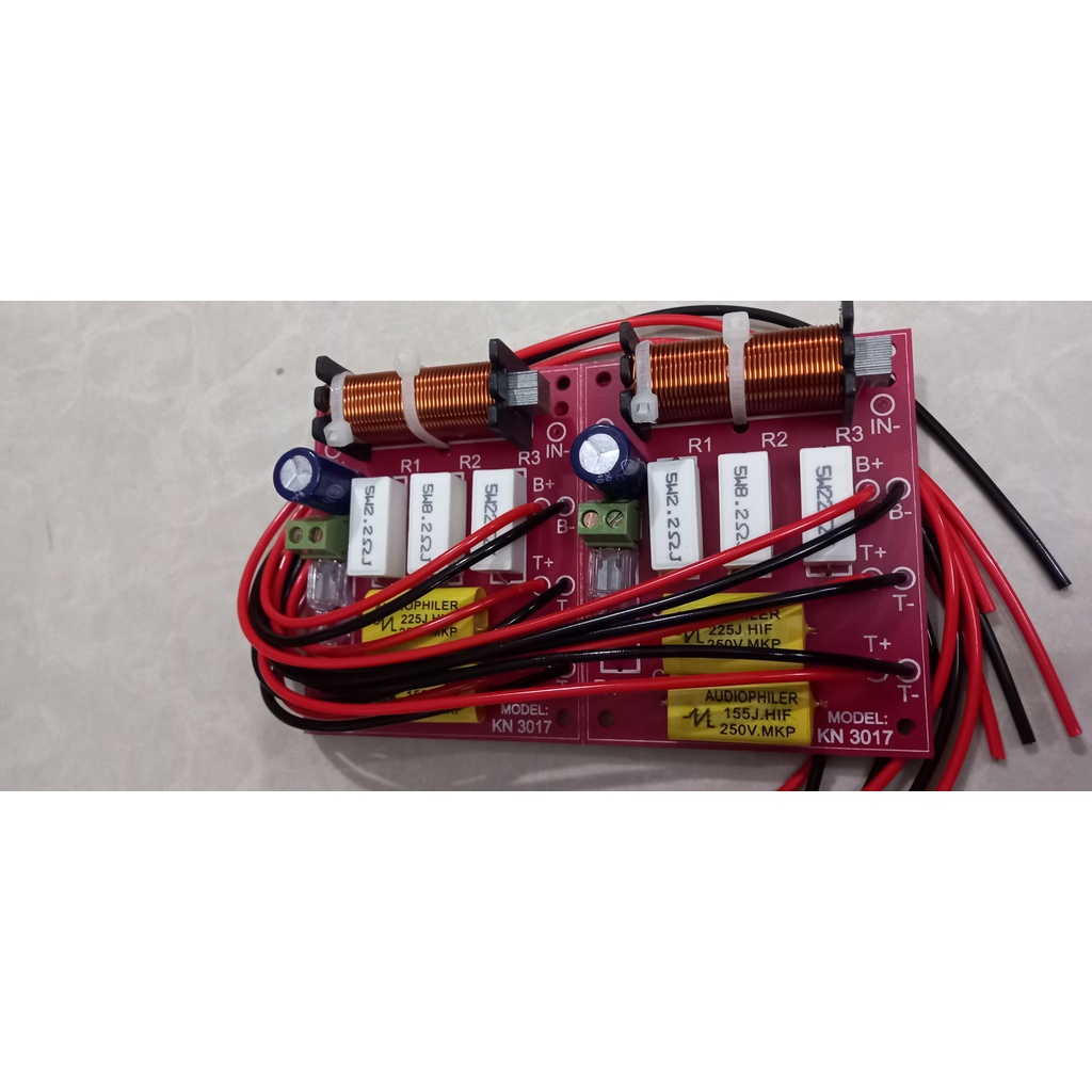 Mạch phân tần loa 1 bass 2 treble