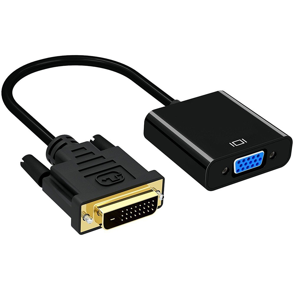 DG 1080P DVI-D to VGA Adapter Cable 24+1 25 Pin DVI Male to 15 Pin VGA Female Video Converter Connector