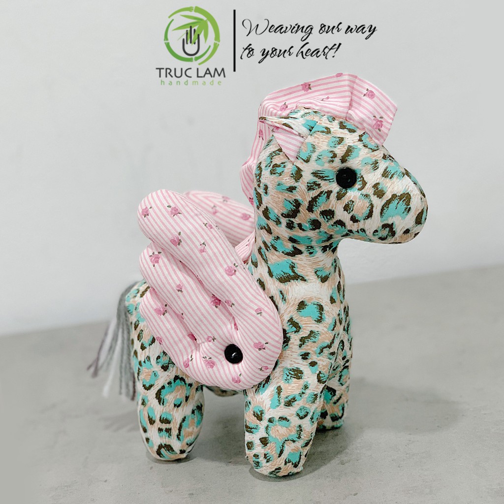 Đồ Chơi Cho Bé Thú Nhồi Bông Hình Con Ngựa Pony Vải Hoa Bông Gòn Cao Cấp P2 – Trúc Lâm Handmade