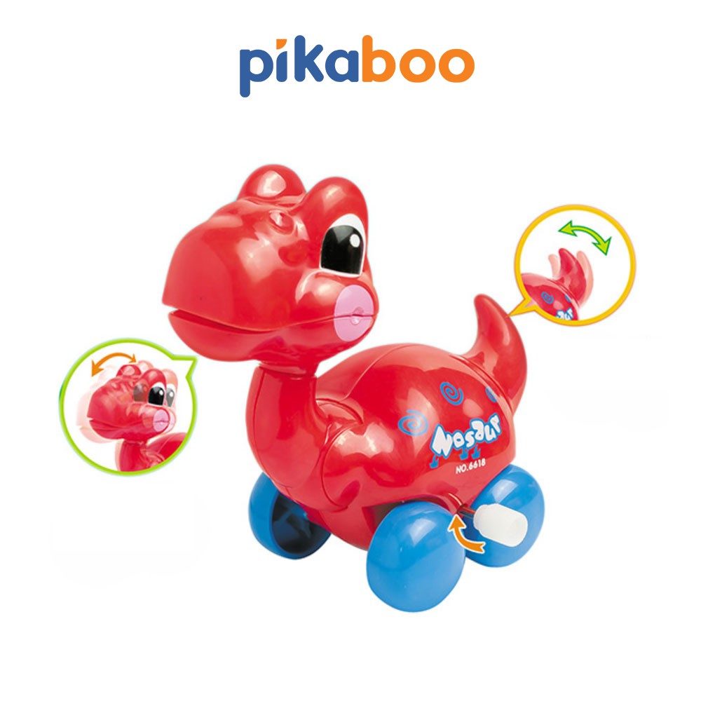 (XẢ KHO 60%) Đồ chơi khủng long chạy cót dino Pikaboo màu sắc sinh động mẫu mã đa dạng chất liệu nhựa an toàn