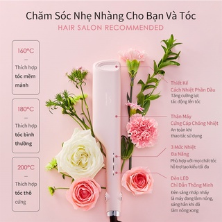 DREAM TREND MÁY BẤM TÓC GỢN SÓNG BỔ SUNG ION ÂM - Bề mặt tấm nhiệt tráng lớp men sứ cao cấp-DT10.02C