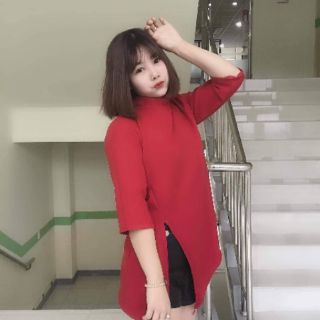 Áo xẻ tà lệch vạt ( hàng quảng châu )