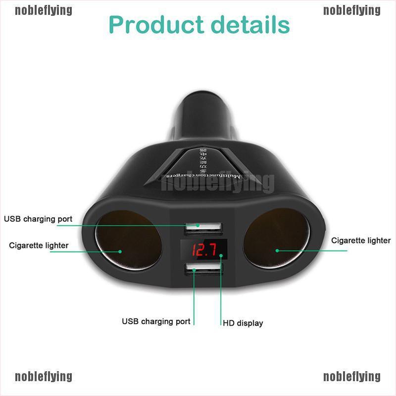 Bộ Chia Cổng Sạc Usb Dc 12v Cho Xe Hơi