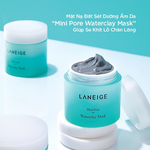 [Chính hãng] Mặt nạ đất sét se khít lỗ chân lông Laneige Mini Pore Waterclay Mask 15ml