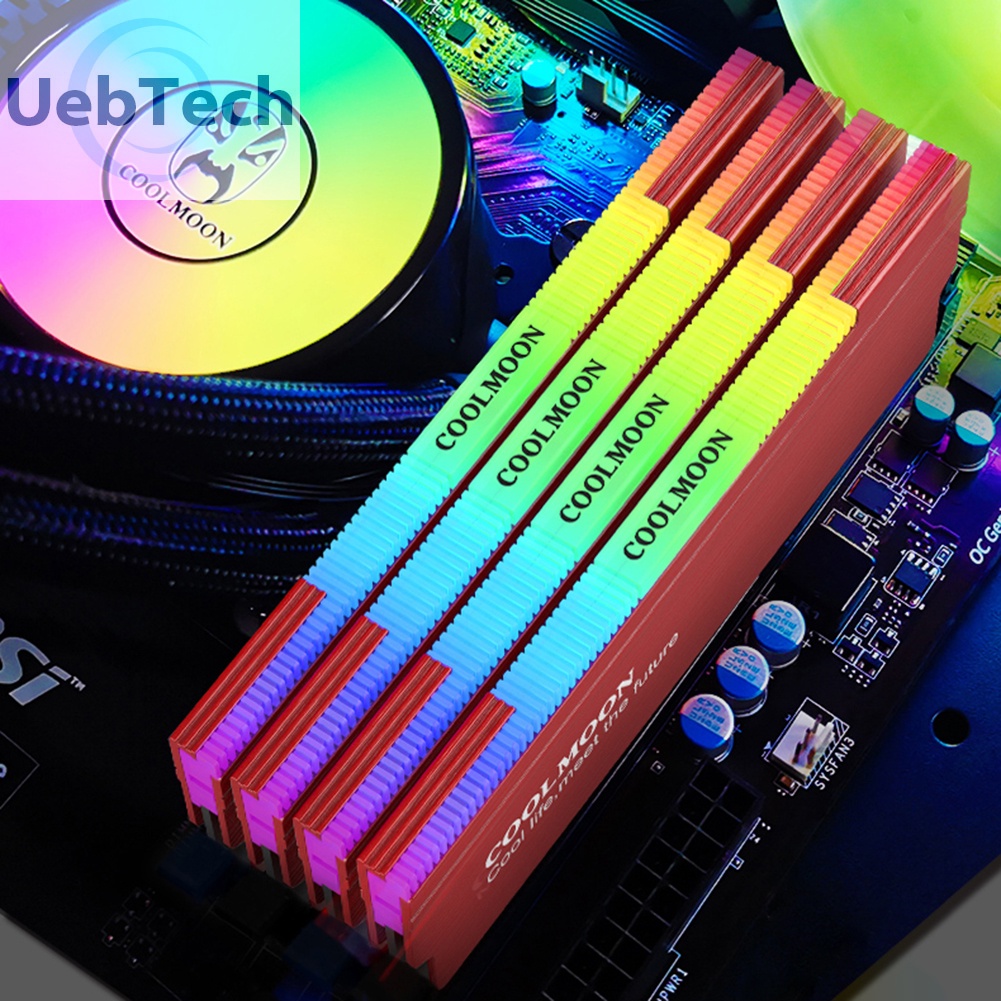 Quạt tản nhiệt làm mát máy tính COOLMOON CR-D134S ARGB RAM