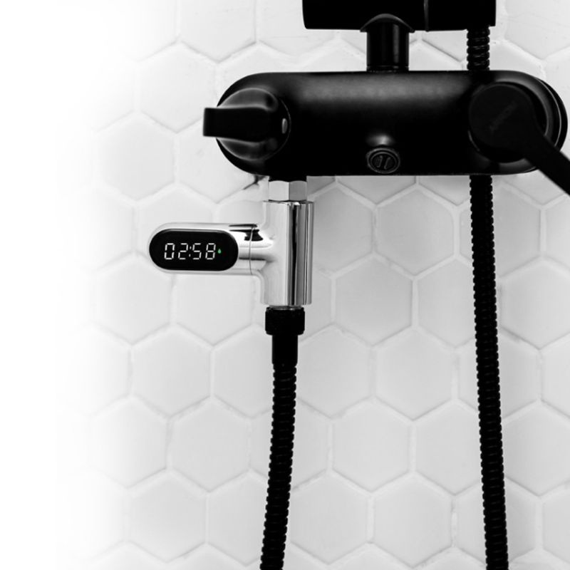 Máy Đo Lưu Lượng Nước Tắm Màn Hình LED Hiển Thị Xoay 360 Độ Cho Bé