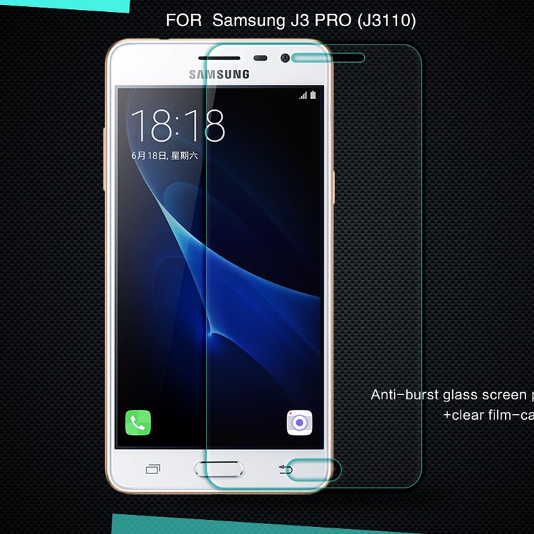 Miếng dán kính cường lực Samsung J3 Pro (J3110)