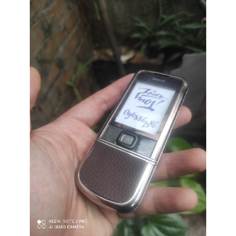 Miếng dán da nokia 8800 - nâu