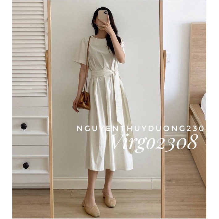 [Ảnh thật/Sẵn]Váy-Đầm thiết kế xếp li thắt đai eo | BigBuy360 - bigbuy360.vn