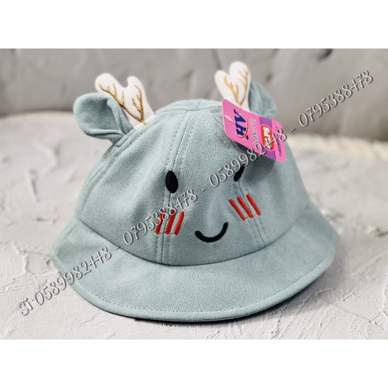 Mũ bo vành cho bé dể thương - Nón tai bèo có tai cute mặt cười cho bé đáng yêu 6 - 3tuổi 5 màu